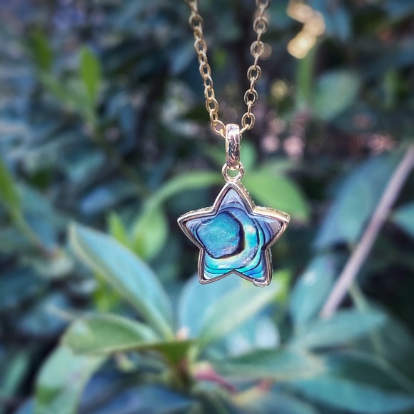 Abalone Shell Star Necklace - Picture 4 of 5